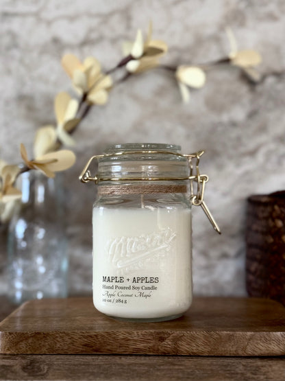 Maple + Apples - 10 oz Latch Jar