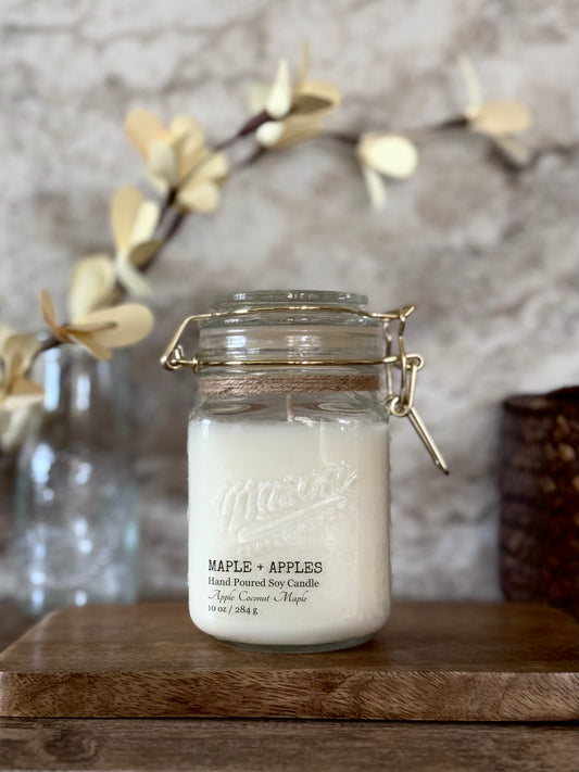 Maple + Apples - 10 oz Latch Jar