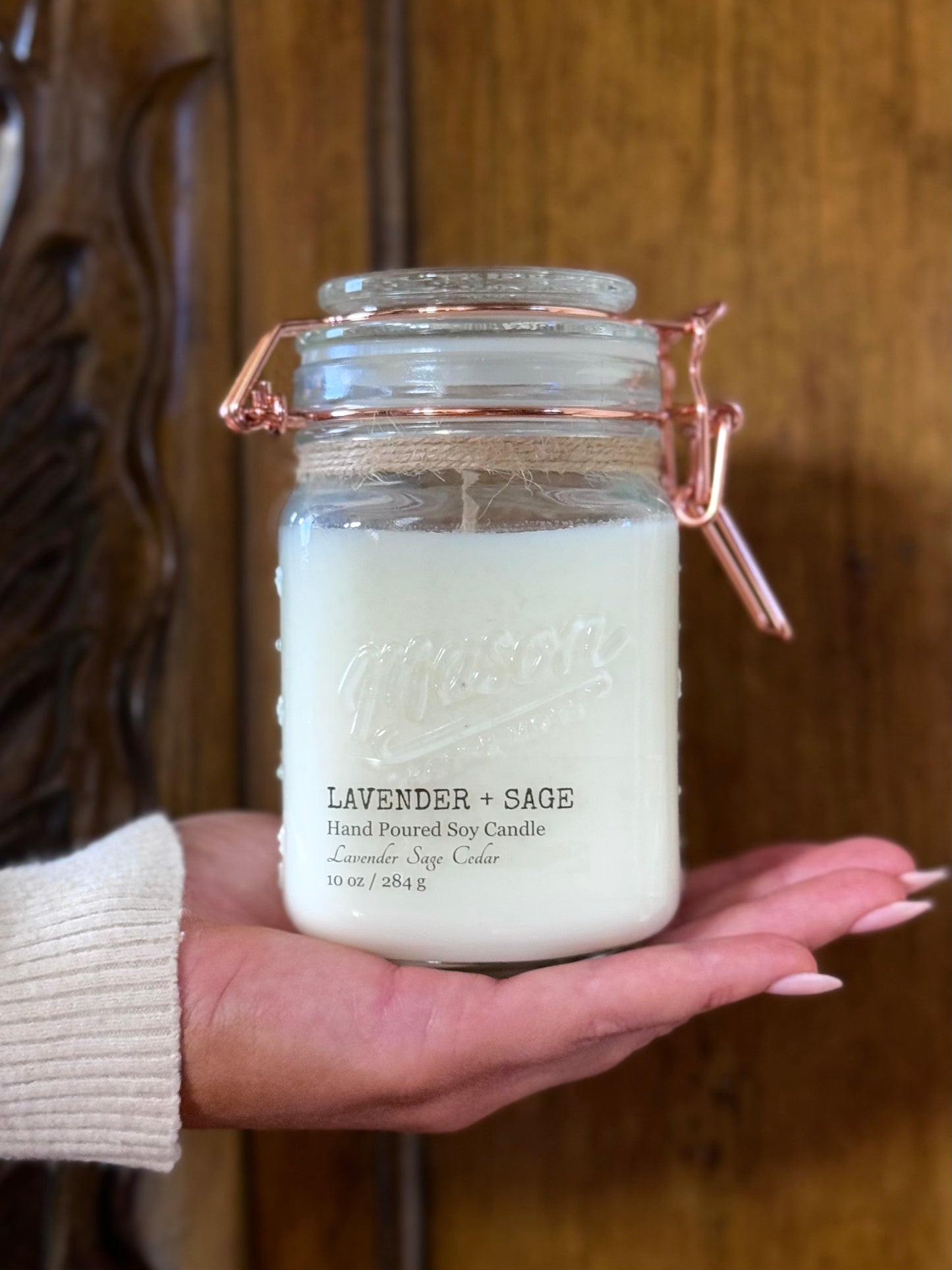Lavender + Sage - 10 oz Latch Jar