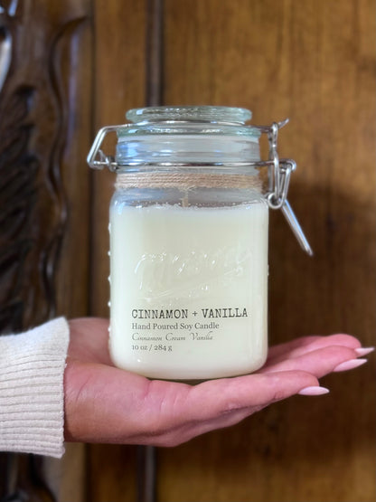 Cinnamon + Vanilla - 10 oz Latch Jar