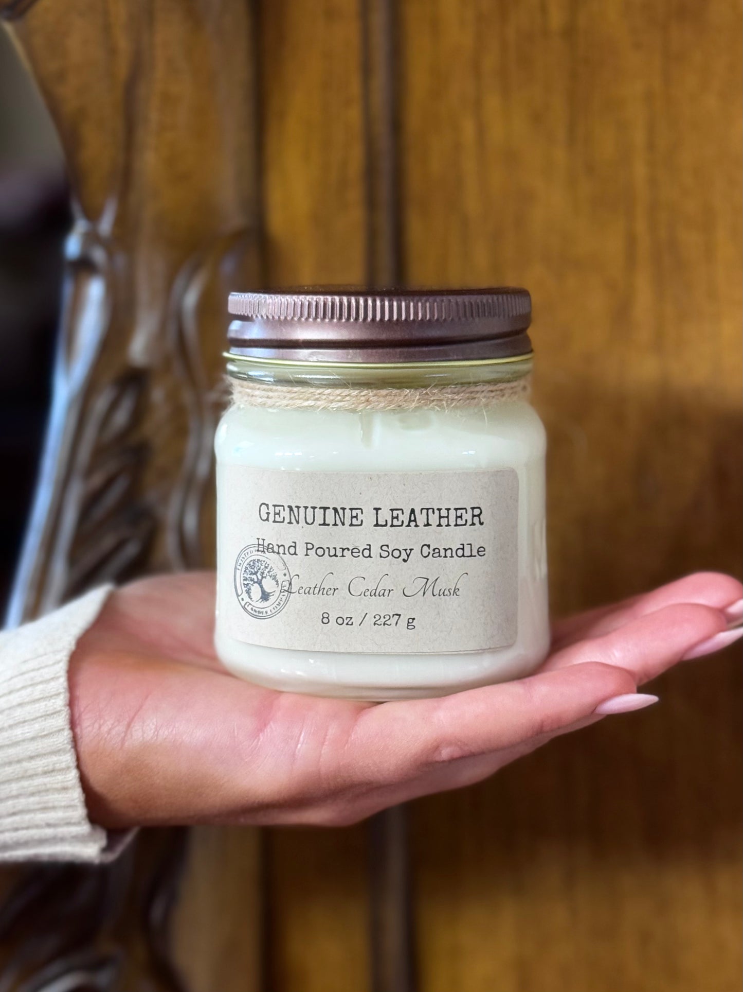 Genuine Leather - 8 oz