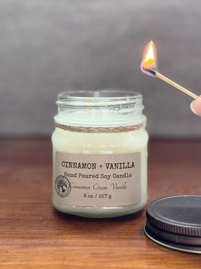 Cinnamon + Vanilla - 8 oz